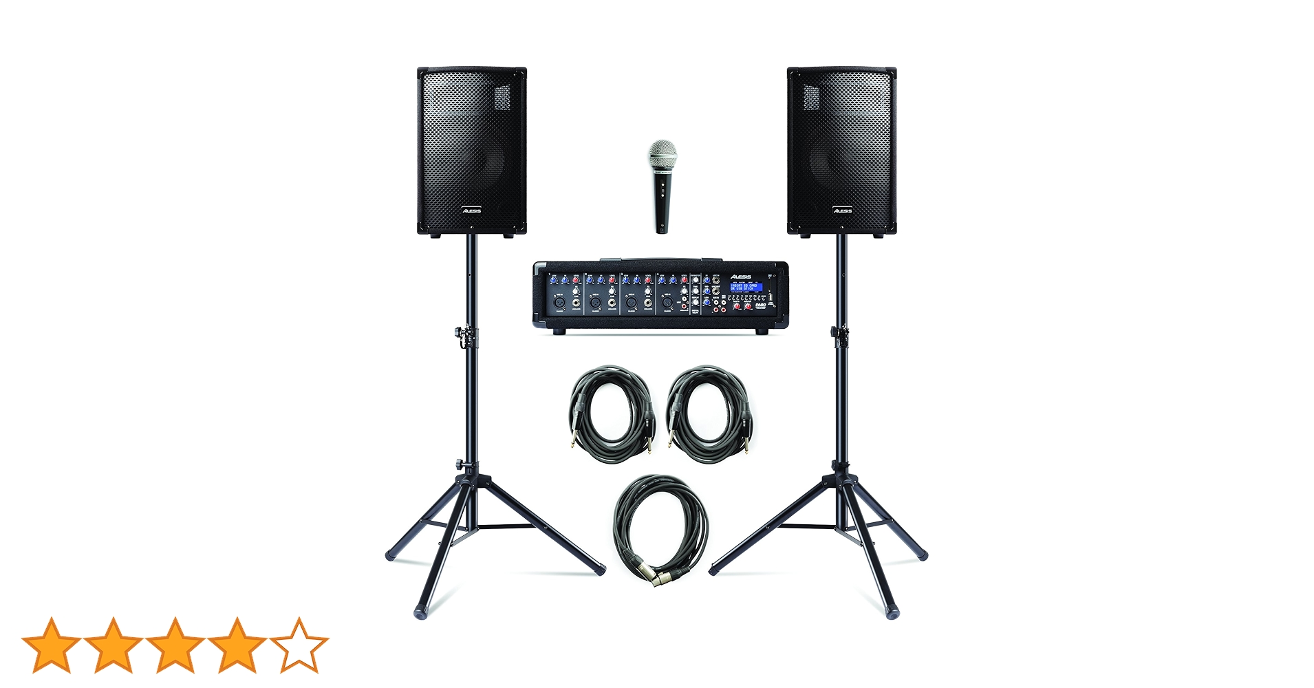 【パワードミキサー】Alesis PA80 ポータブルPAシステム Alesis PA System in a Box | zZounds